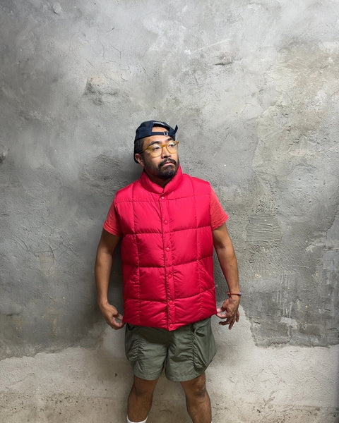 Lands' End Red Puffer Vest, Size M