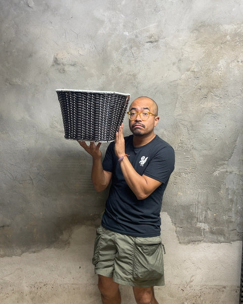 Big Woven Bike Basket, 15x8x10"