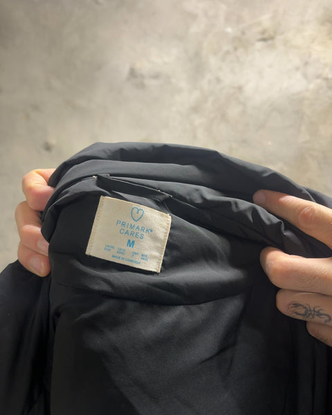 Primark Cares Black Puffer Jacket, Size M