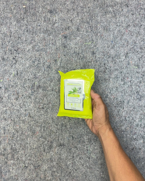 Global Beauty Care Green Tea Cleansing Wipes, 25 Wipes