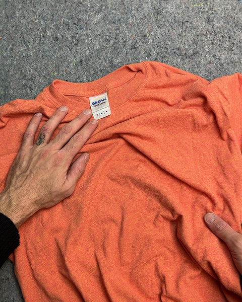 Gildan Orange Short Sleeve T-Shirt, Size M