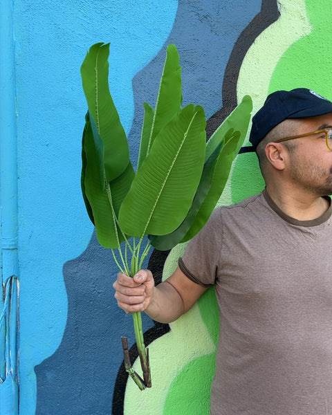 Faux Banana Leaf Stems