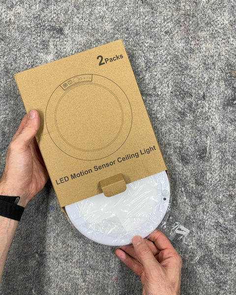 LED Motion Sensor Ceiling Lights, 2-Pack