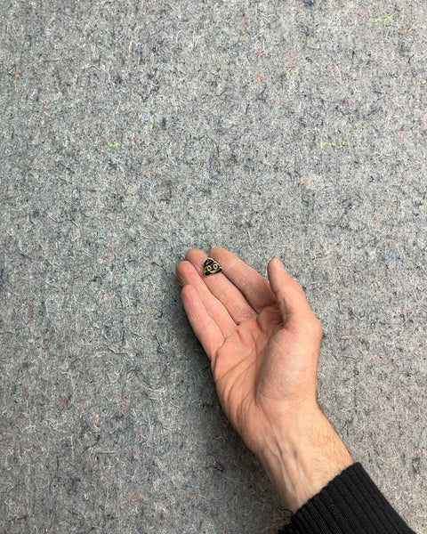 Small Black and Gold Poop Pin
