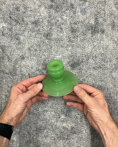 Sexy Green Glass Candle Holder