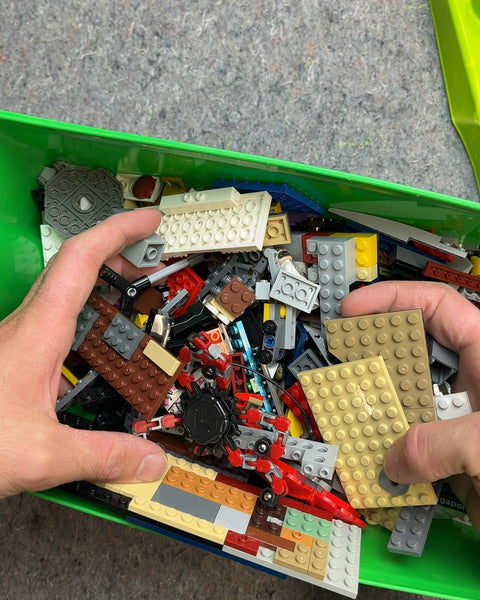 Bunch Of LEGO Bricks and Storage Box