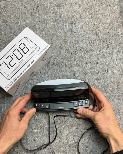 Sharp Digital Alarm Clock with Nightlight