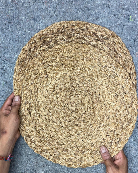Another 2 Rattan Jute Placemats, 15"