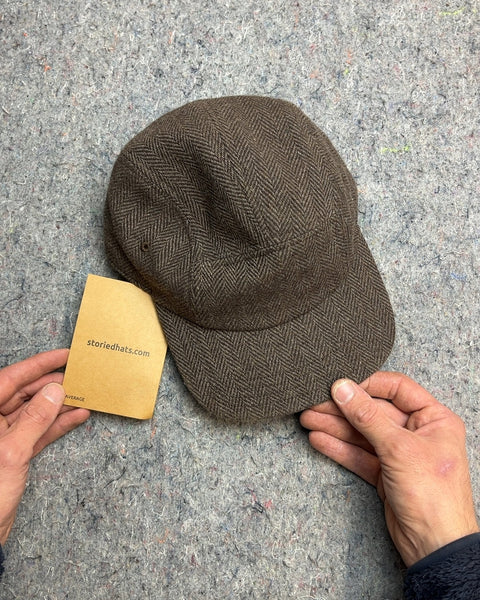 Storied Hats Brown & Tan Wool 5-Panel Cap, Average Size