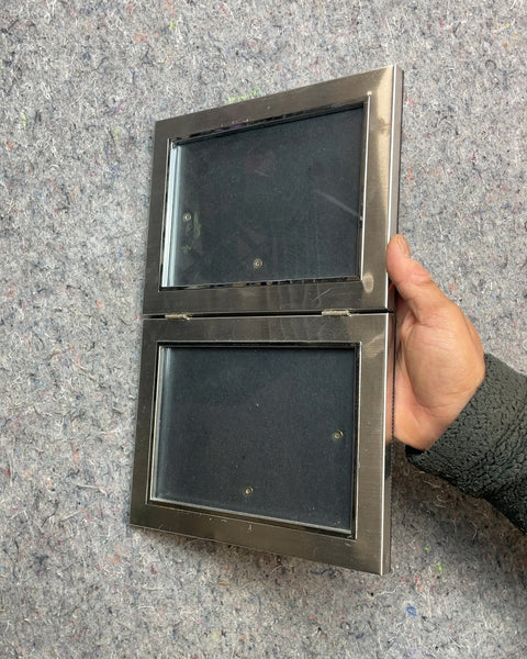 Hinged Double Picture Frame, 6.5x8"