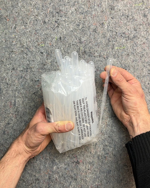 A Lot Of Plastic Transfer Pipettes
