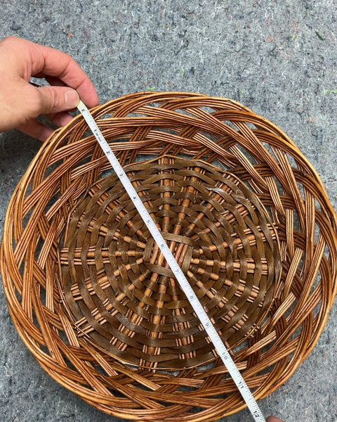 Woven Basket Tray, 12"