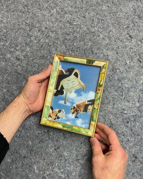 Gold Framed Surrealist Art Print, 6x8"
