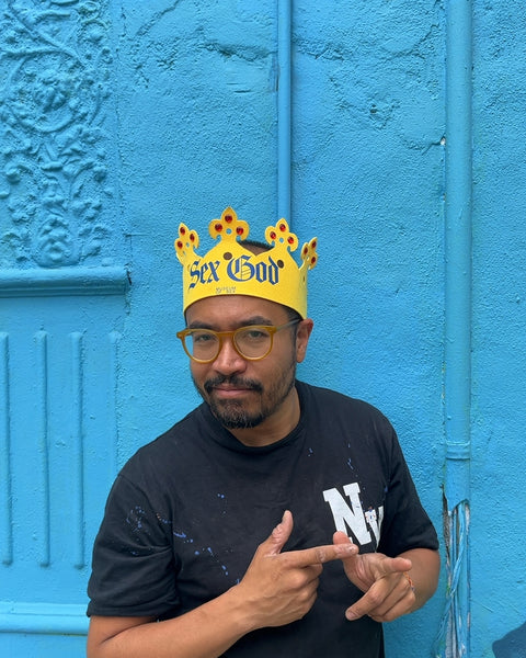 Yellow "Sex God" Party Crown