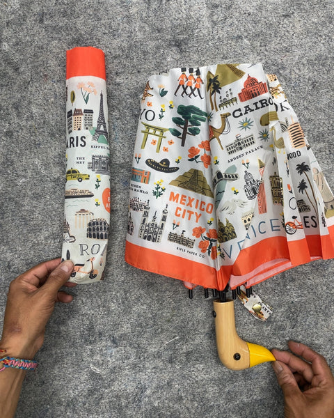 Rifle Paper Co. Travel Cities Duck Head Umbrella