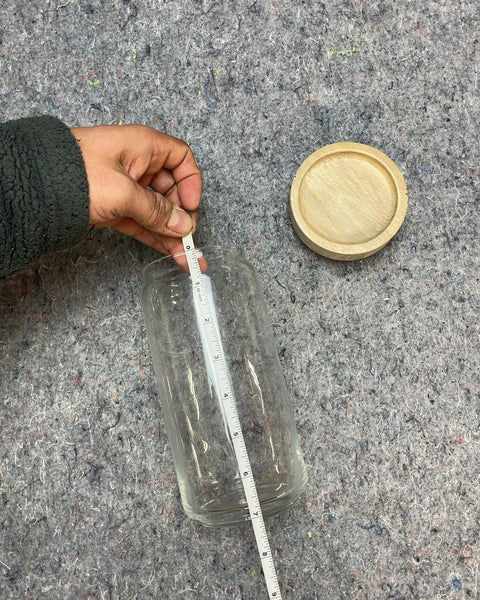 Glass Jar with Wooden Lid
