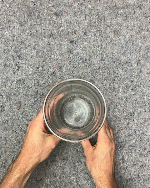 Clear Glass Vase, H8"