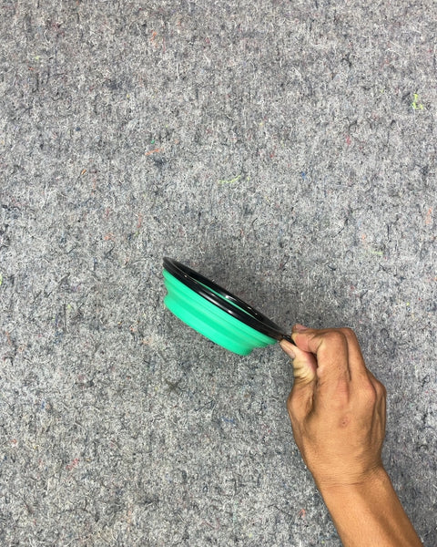 Collapsible Green Pet Bowl