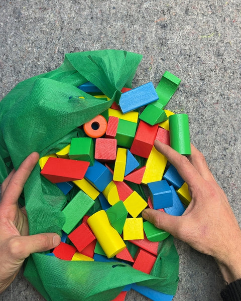 Assorted Wooden Building Blocks