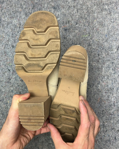 Sam Edelman Beige Block Heel Shoes, Size US 8.5W