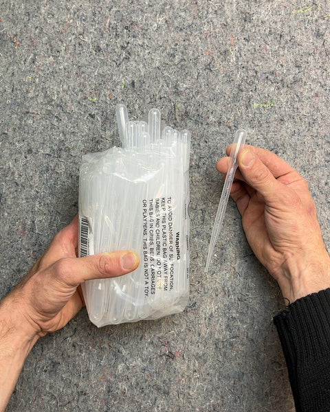 A Lot Of Plastic Transfer Pipettes