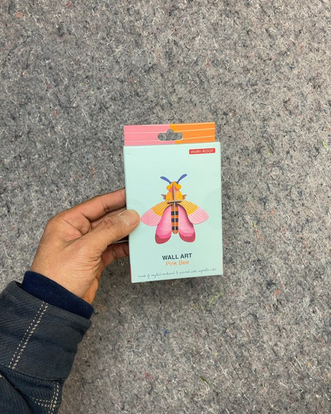 Studio ROOF Wall Art Pink Bees