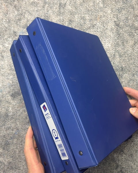 Three 3 Ring Binders