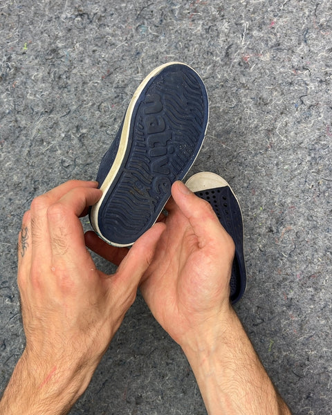Native Kids Navy Blue Slip-On Shoes, Size US 8C