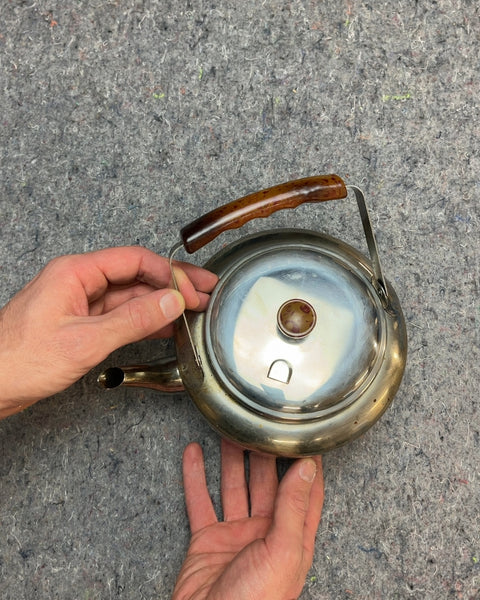 Vintage Stainless Steel Tea Kettle