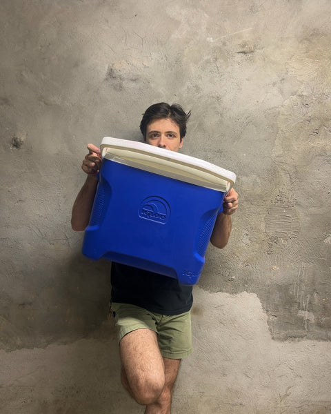 Igloo Blue Hard Sided Cooler with Handle