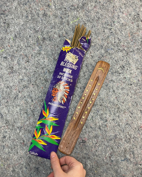 Money Blessing Musk Incense & Holder
