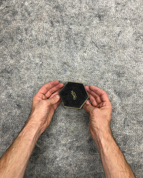 Martha Stewart Hexagonal Brass and Glass Trinket Dish