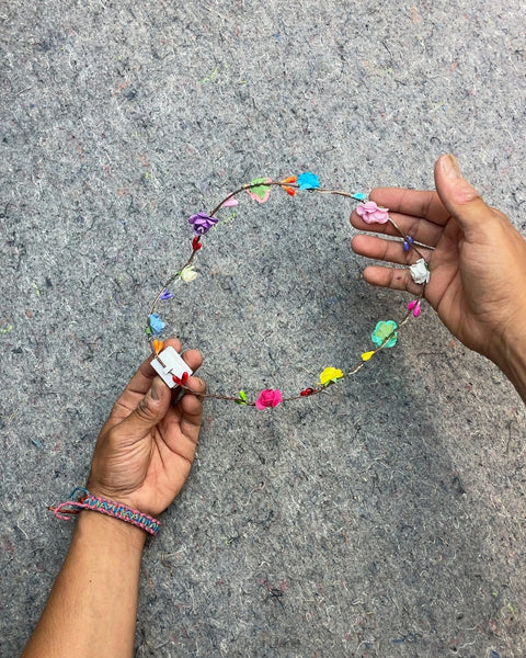 Colorful Floral Headband With Lights