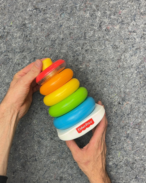Fisher-Price Rainbow Stacking Rings Toy