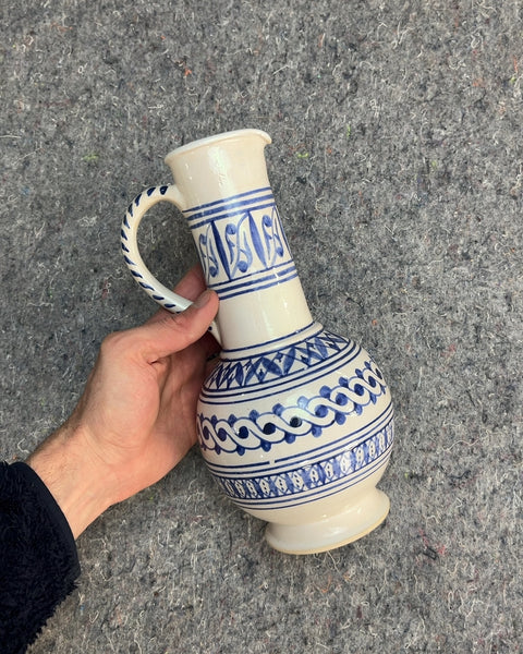 Very Pretty Ceramic Pitcher, H10"