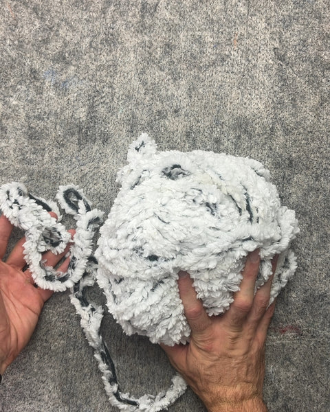 Bigass White and Black Chunky Yarn