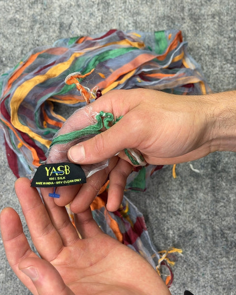 YASB 100% Silk Multicolor Scarf