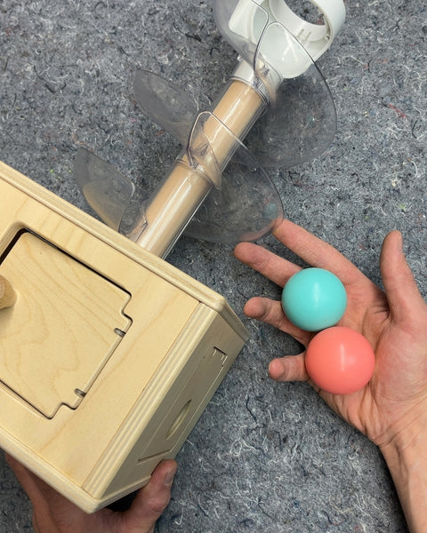 Lovevery Wooden Ball Drop Toy with Balls