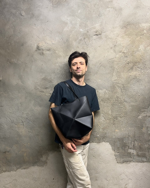 Brand New Black Geometric Tote Bag That Looks Like A LOEWE