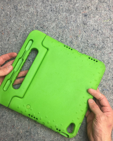 Green Kids Tablet Case with Handle, 12"