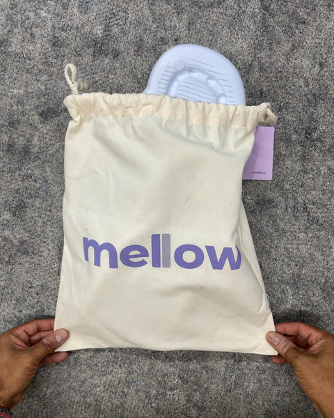 Mellow Cloud Slide Sandals in White, Size 43-44