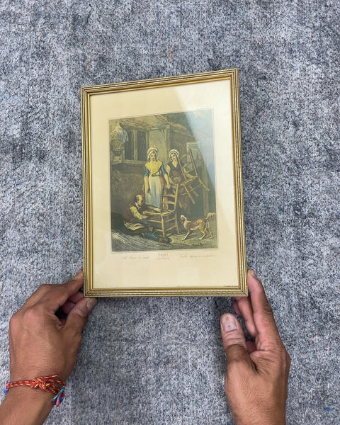 Framed Old Chairs to Mend Print, 7.5x10"