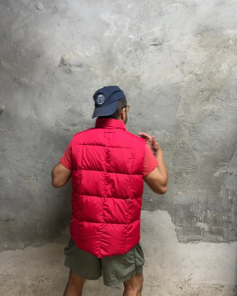 Lands' End Red Puffer Vest, Sz M
