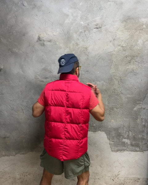 Lands' End Red Puffer Vest, Size M