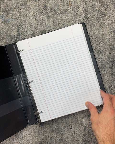 Caliber Heavy Duty View Binder Full Of Lined Paper Inside