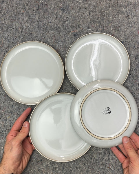 Set of 4 Actually Pretty IKEA Gray Dessert Plates