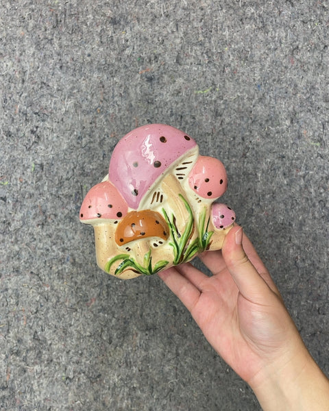 Ceramic Mushroom Cluster Planter