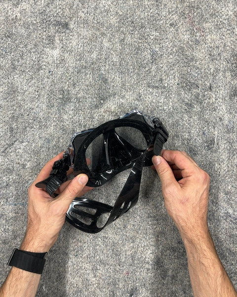Blue Tempered Glass Diving Mask