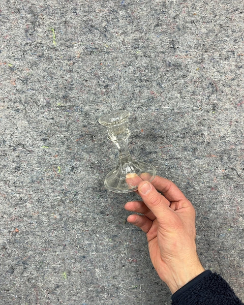 Glass Candlestick Holder