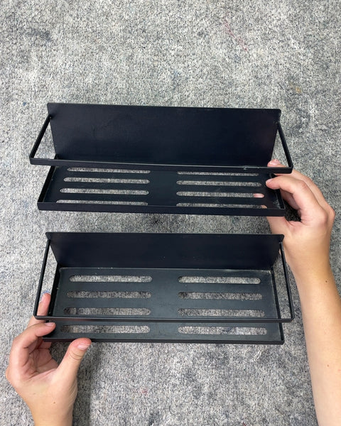 Black Metal Magnetic Spice Racks